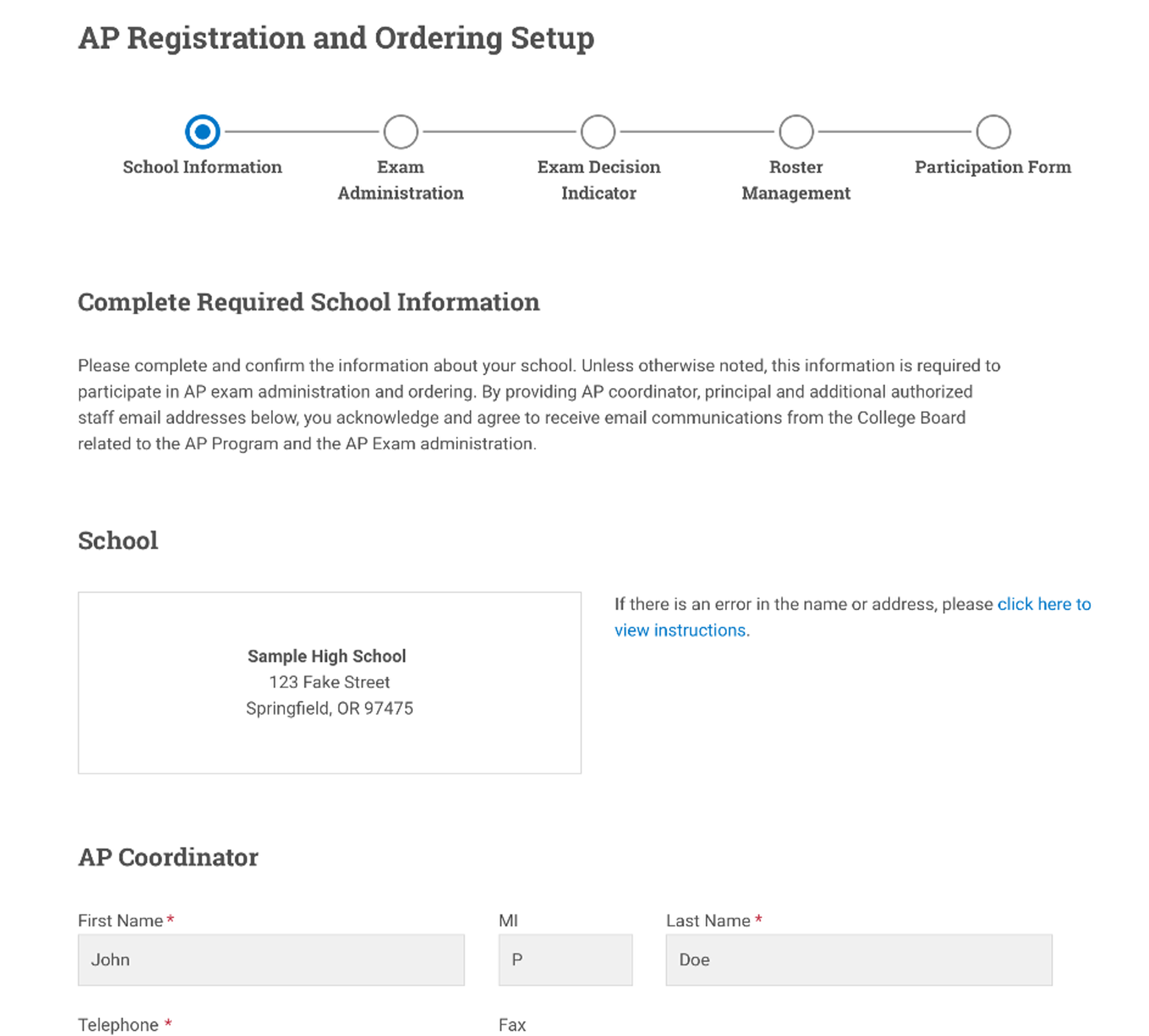 How do I complete initial setup in AP Registration and Ordering? AP